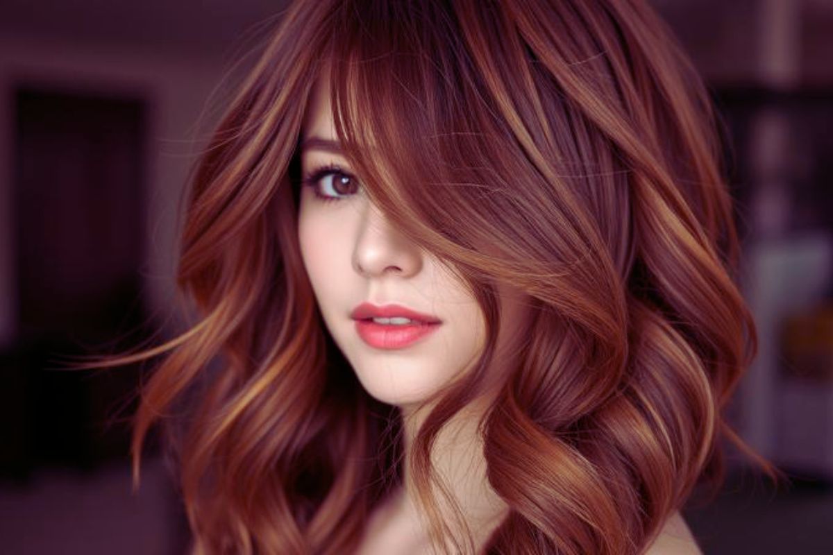 Cherry brown hair color